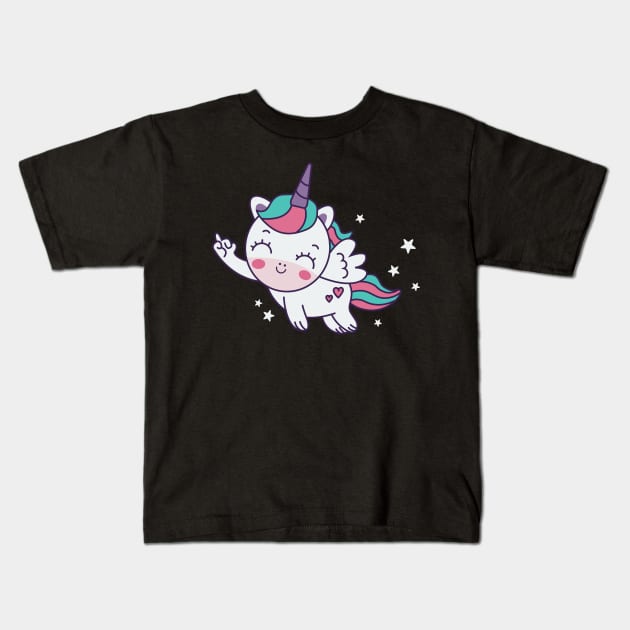 Unicorn Kids T-Shirt by Urban_Vintage